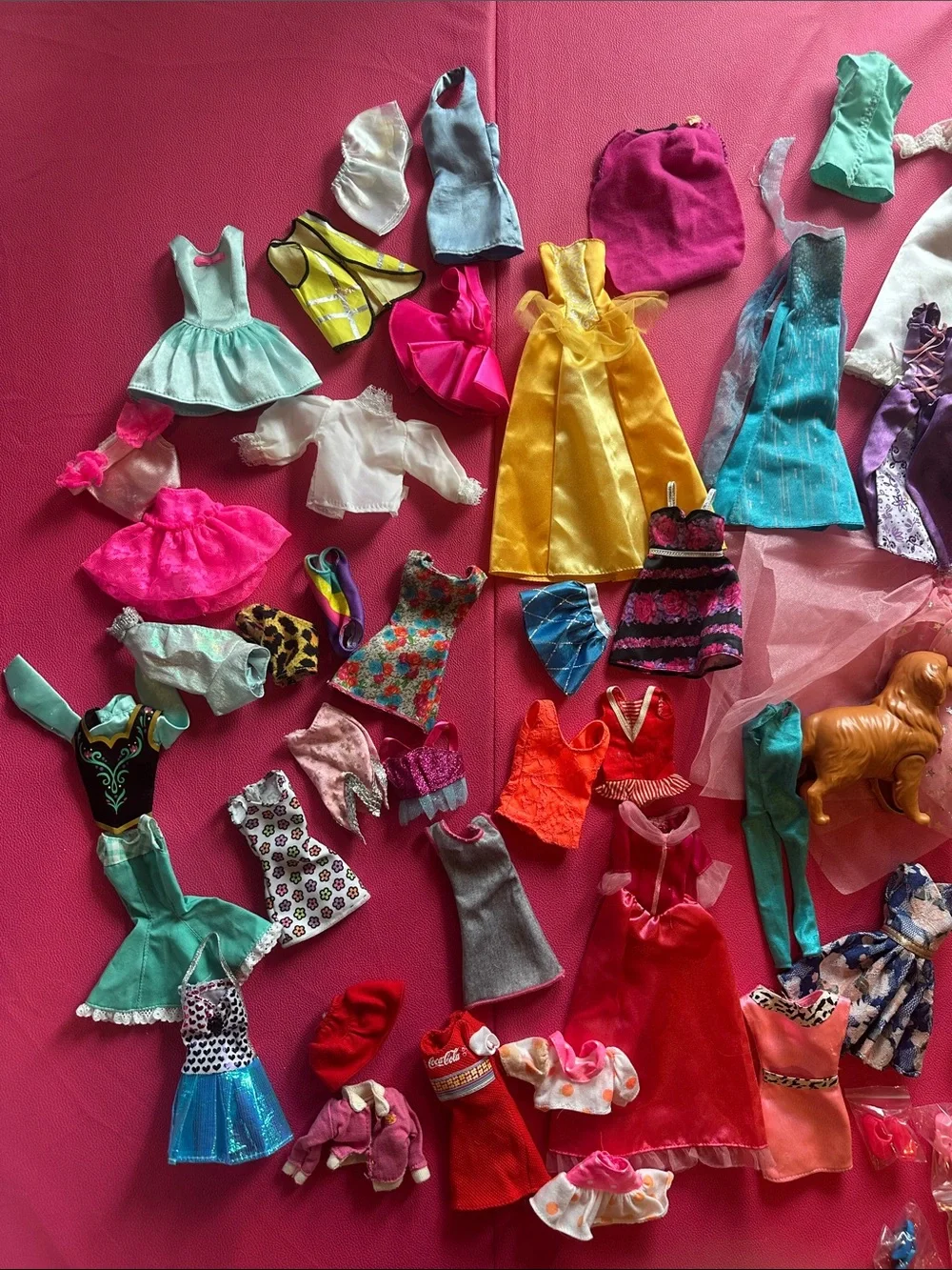 Large Lot of Mixed Barbie Doll Clothing & Accessories.